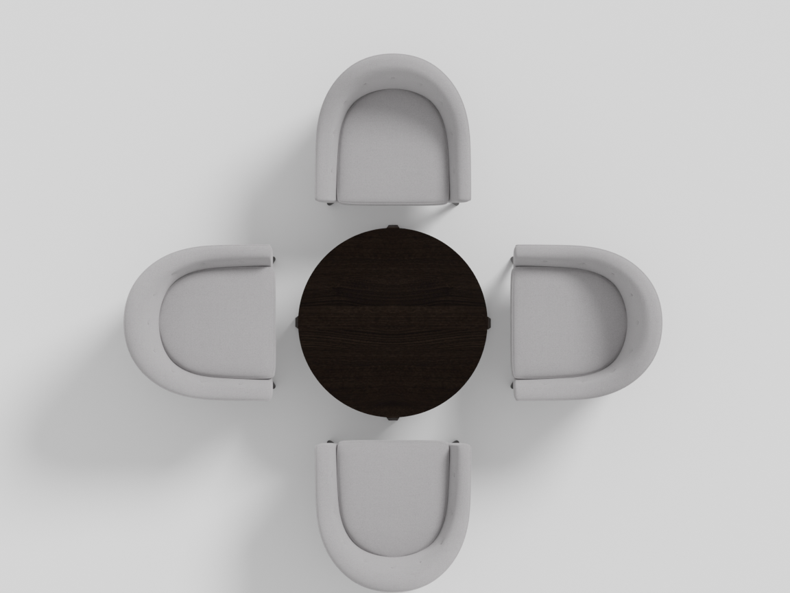 around circle top-down