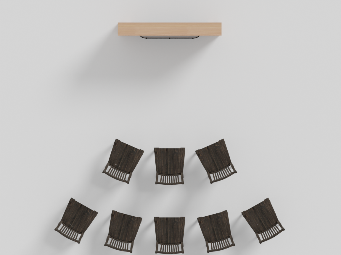 grid arc top-down