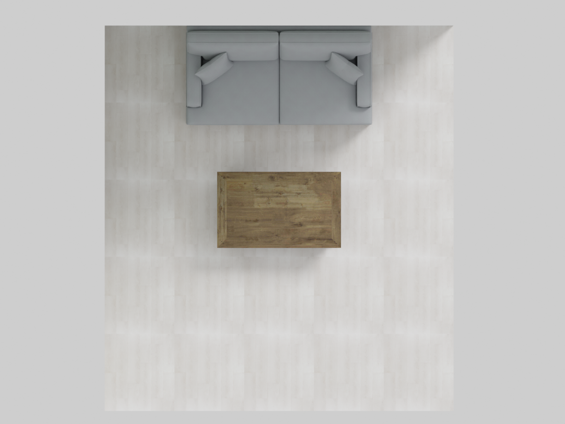 room with walls top-down